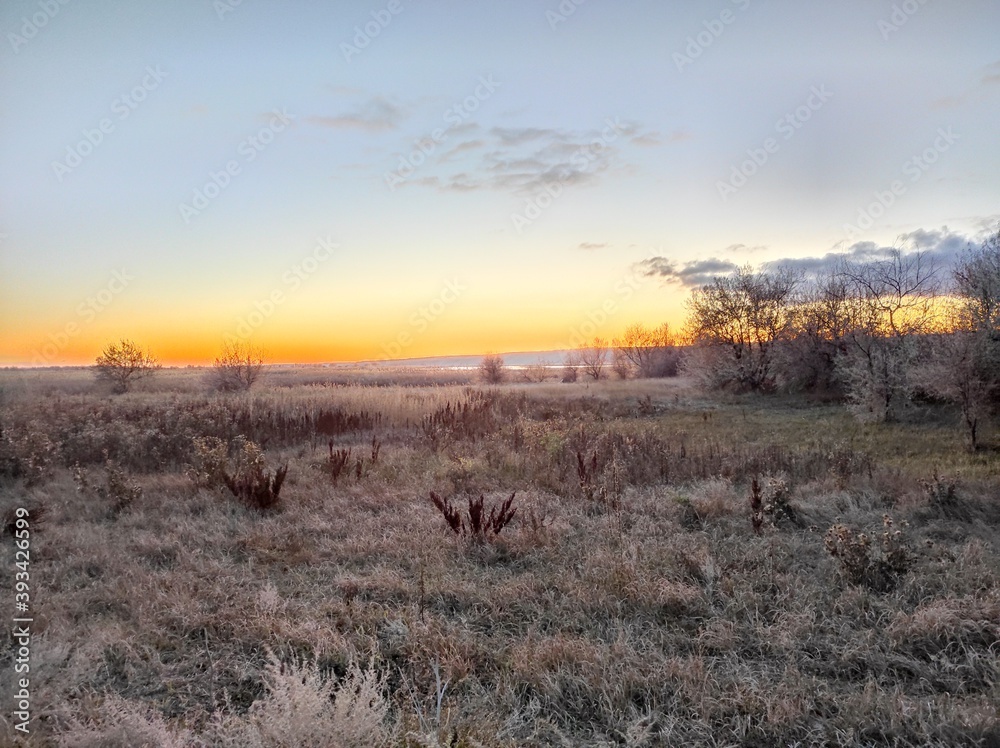 Fototapeta premium sunset in the mountains