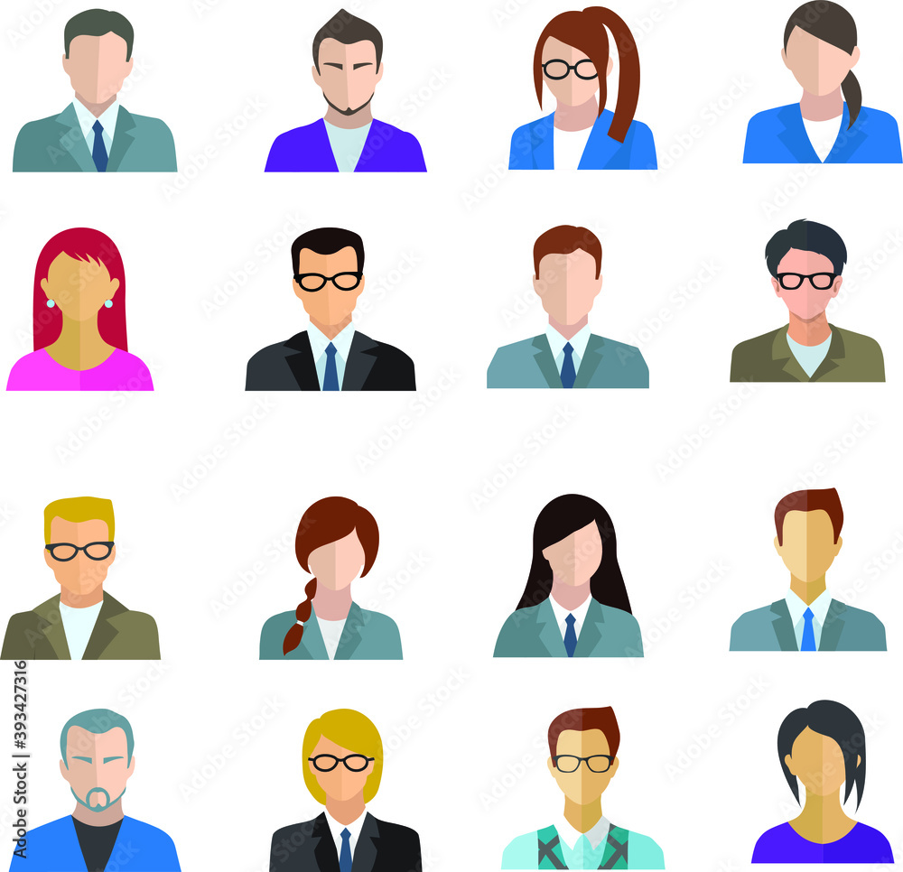 Office worker set. set of people Office worker set. set of people