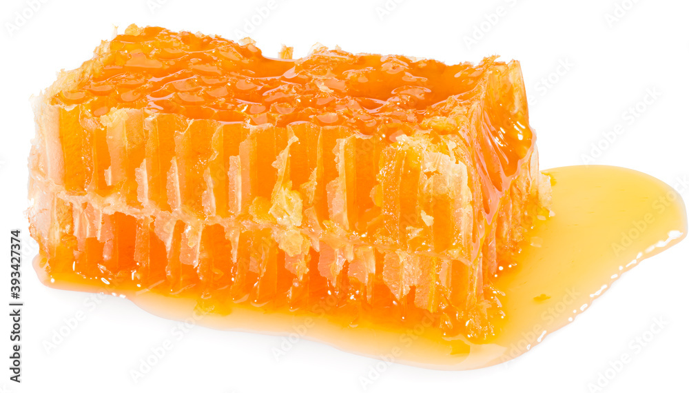 Honeycomb isolated on white background. full depth of field. clipping path Honeycomb isolated on white background. full depth of field. clipping path