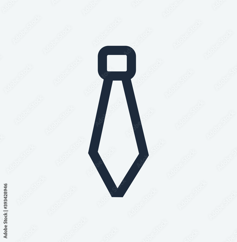 Isolated Neck Tie Icon. Concept of worker and business.
Isolated Neck Tie Icon. Concept of worker and business.