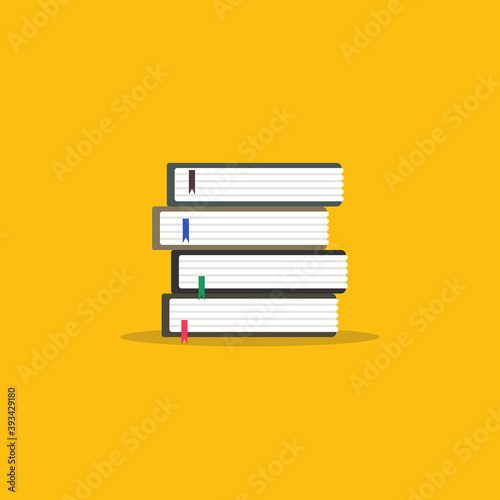 Stack of books icon. Vector illustration.