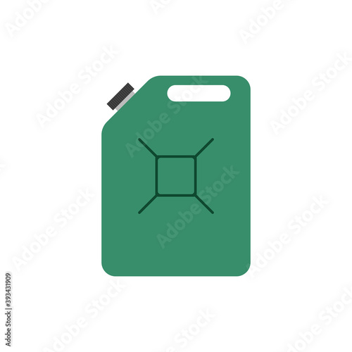 Canister of gasoline. Vector illustration.