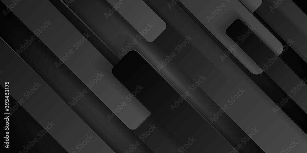 Abstract silver steel overlap layer on black background, light and shadow. Modern futuristic background. Vector. Suit for business, corporate, institution, party, festive, seminar, and talks Abstract silver steel overlap layer on black background, light and shadow. Modern futuristic background. Vector. Suit for business, corporate, institution, party, festive, seminar, and talks