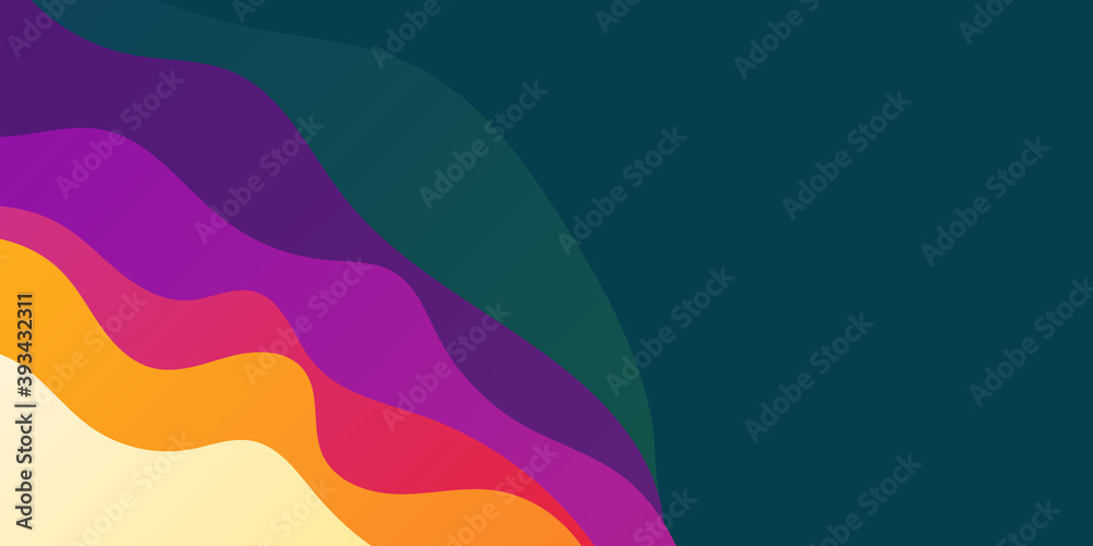 Trendy simple fluid color gradient abstract background with dynamic wave line effect. Vector Illustration For Wallpaper, Banner, Background, Card, Book Illustration, landing page 