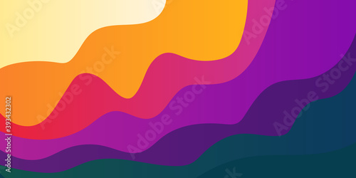 Trendy simple fluid color gradient abstract background with dynamic wave line effect. Vector Illustration For Wallpaper, Banner, Background, Card, Book Illustration, landing page 