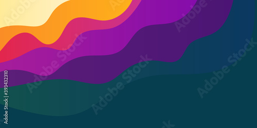 Trendy simple fluid color gradient abstract background with dynamic wave line effect. Vector Illustration For Wallpaper  Banner  Background  Card  Book Illustration  landing page 