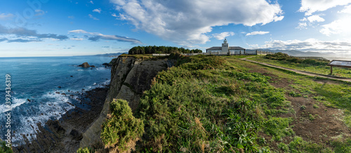 panorama view of the Cabo de Busto lighthouse photo