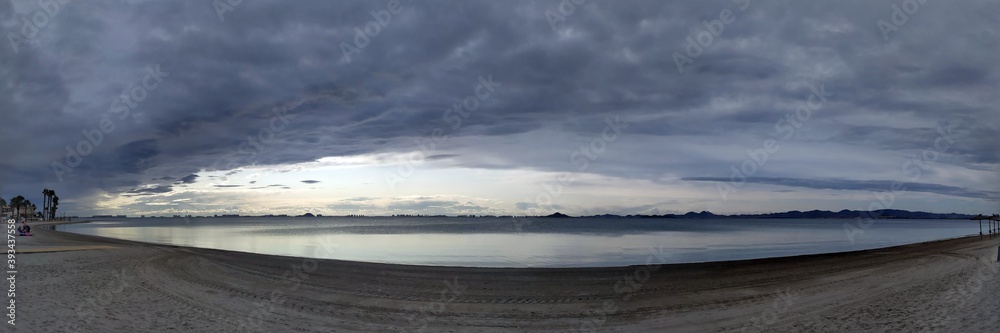 Fototapeta premium Panorámica del mar menor desde San Javier