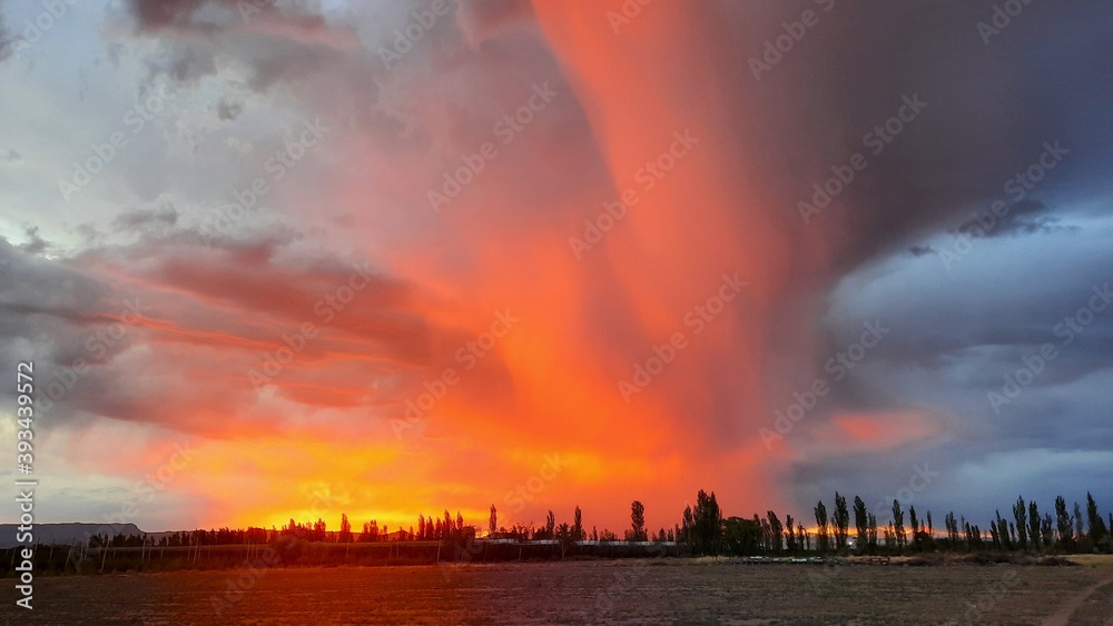 Fototapeta premium Nube de tormenta de viento
