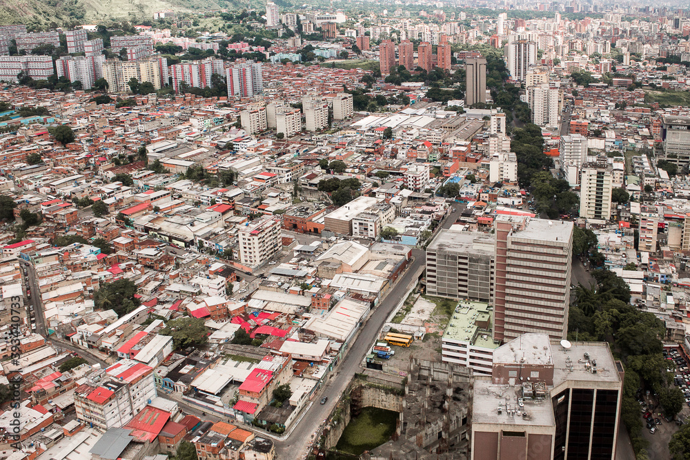 Daytime landscape of a Caracas neighborhood