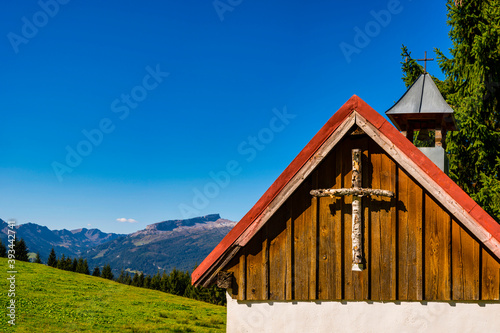 Austria, Vorarlberg, Kapelle Heiliger Wendelin in Kleinwalsertal photo