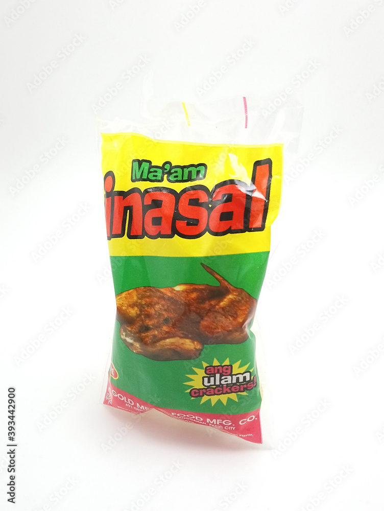 Maam inasal chicken crackers in Quezon City, Philippines Stock Photo