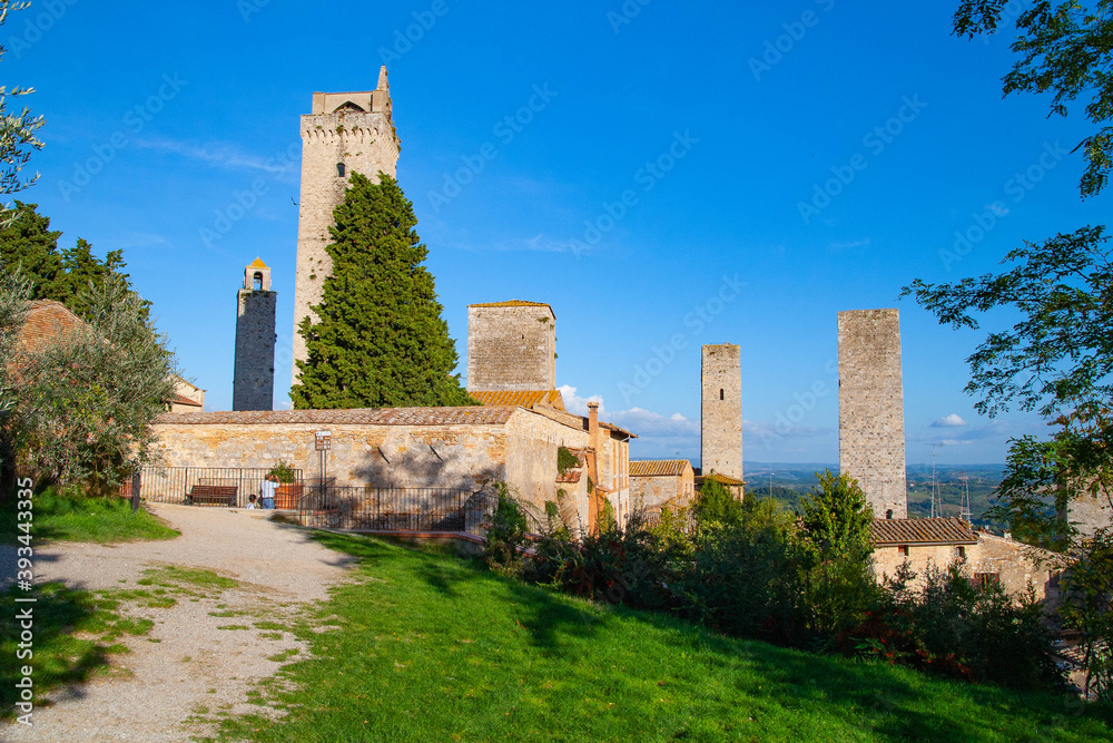 The towers of San Gimignano in Tuscany, Italy