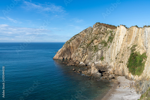 Fototapeta view of the Playa de Silencio beach in Asturias on the north coast of