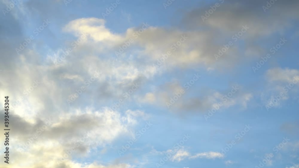 Blue sky with white clouds. Cumulus cloud cloudscape. Nature blue sky and clouds move. Blue sky with white clouds. Cumulus cloud cloudscape. Nature blue sky and clouds move.