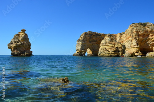 Piękna plaża w portugalii (Algarve) photo