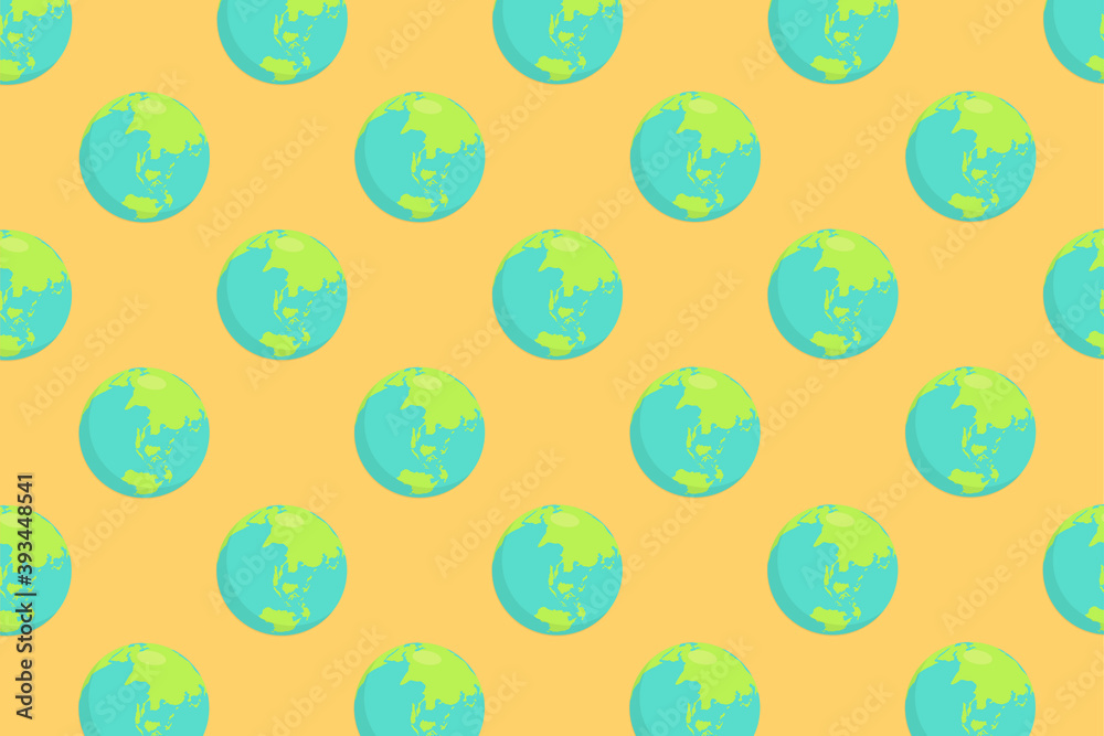 Design with Seamless Pattern Earth Design with Seamless Pattern Earth