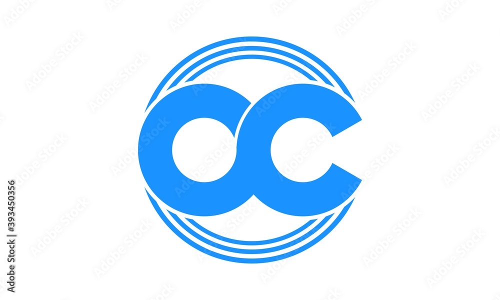Fototapeta premium Letter OC illustration vector icon