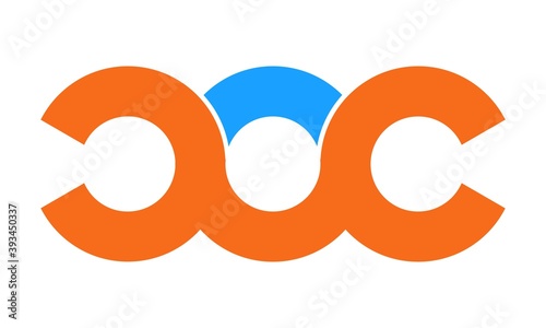 Letter COC illustration vector