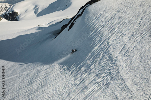snowmobiling in the backcountry