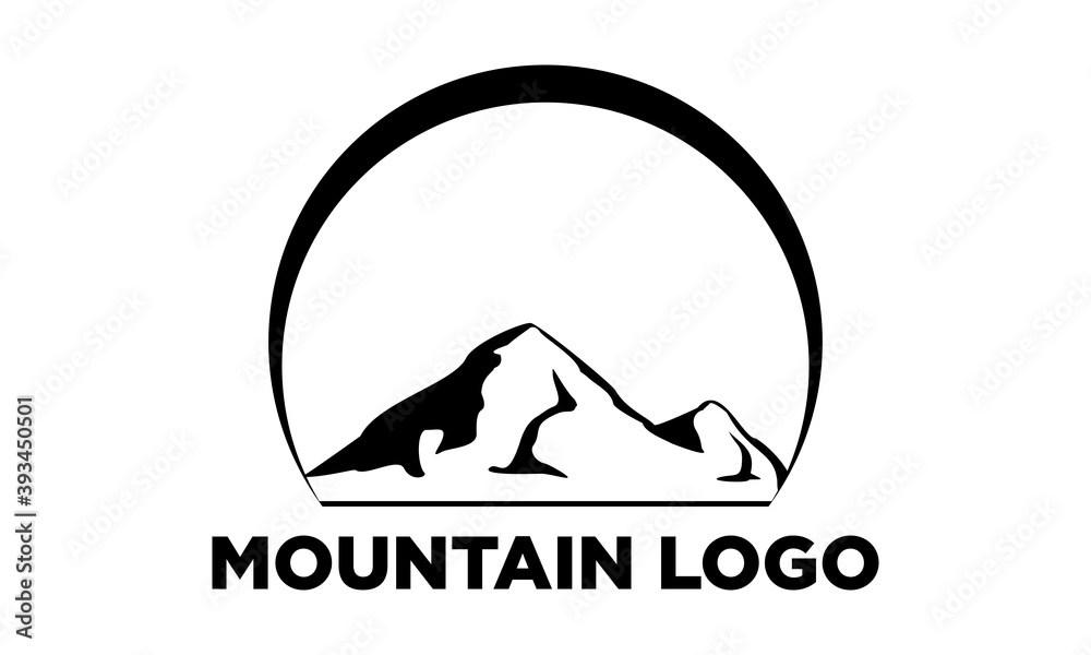 Mountain illustration vector logo Mountain illustration vector logo