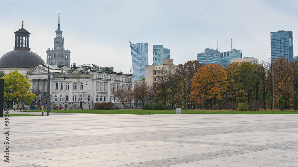 Pilsudski square in Warsaw