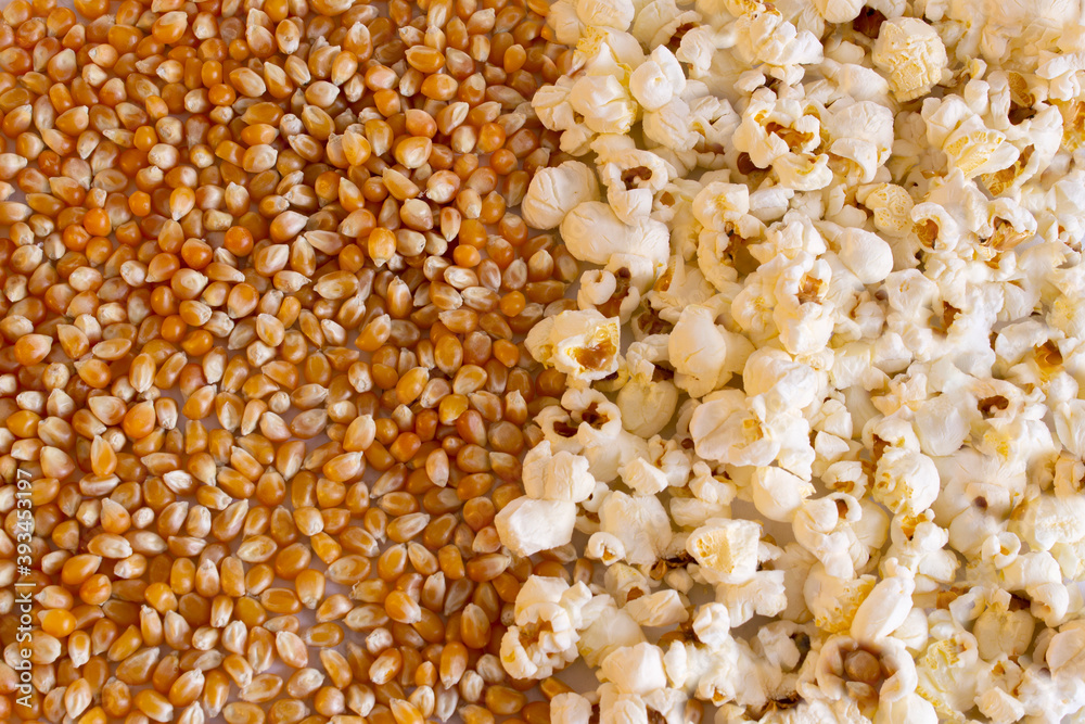 Granos y palomitas de maiz Granos y palomitas de maiz