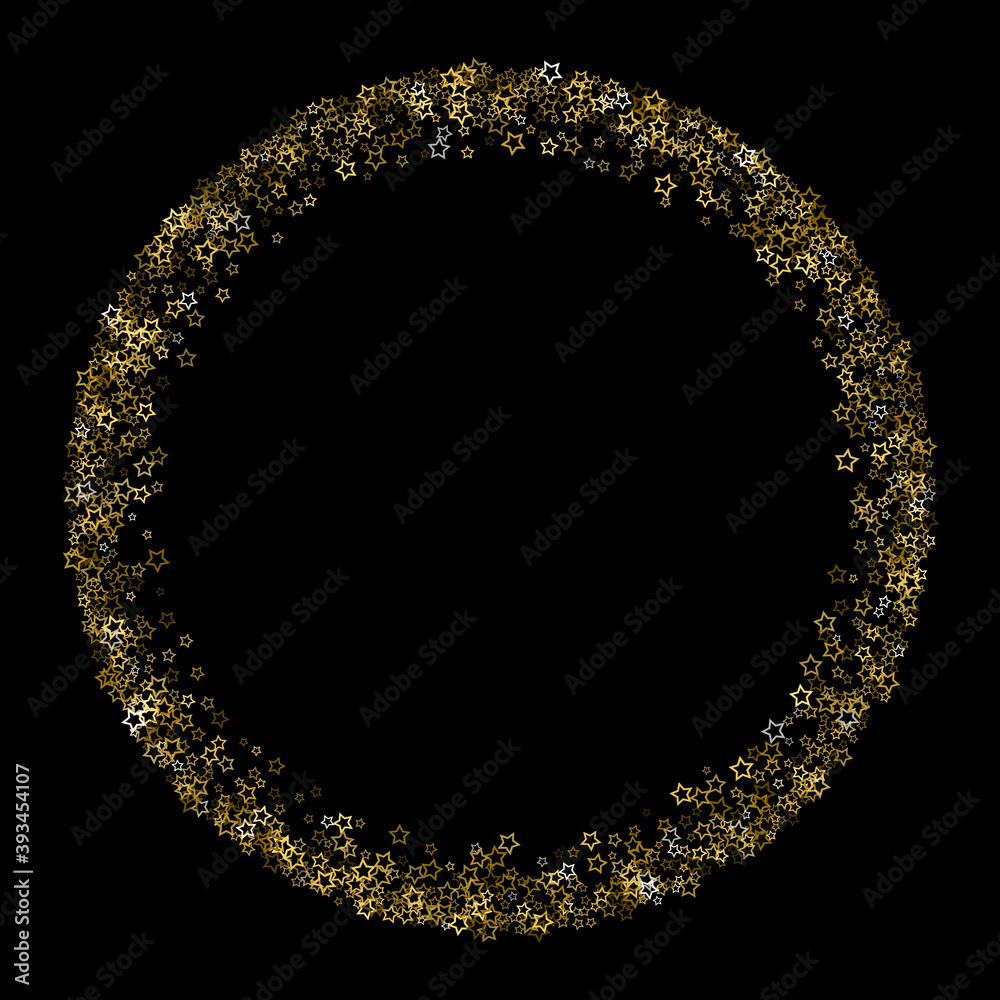 Gold Glitter Stars. Luxury Shiny Confetti. Gold Glitter Stars. Luxury Shiny Confetti.