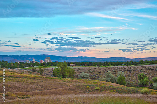 Reno Nevada Skyline from Evans Canyon