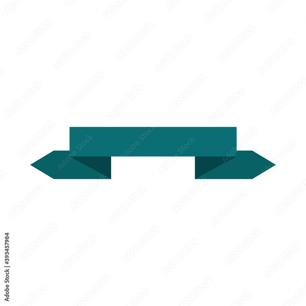 green ribbon decoration ornament retro icon isolated design green ribbon decoration ornament retro icon isolated design