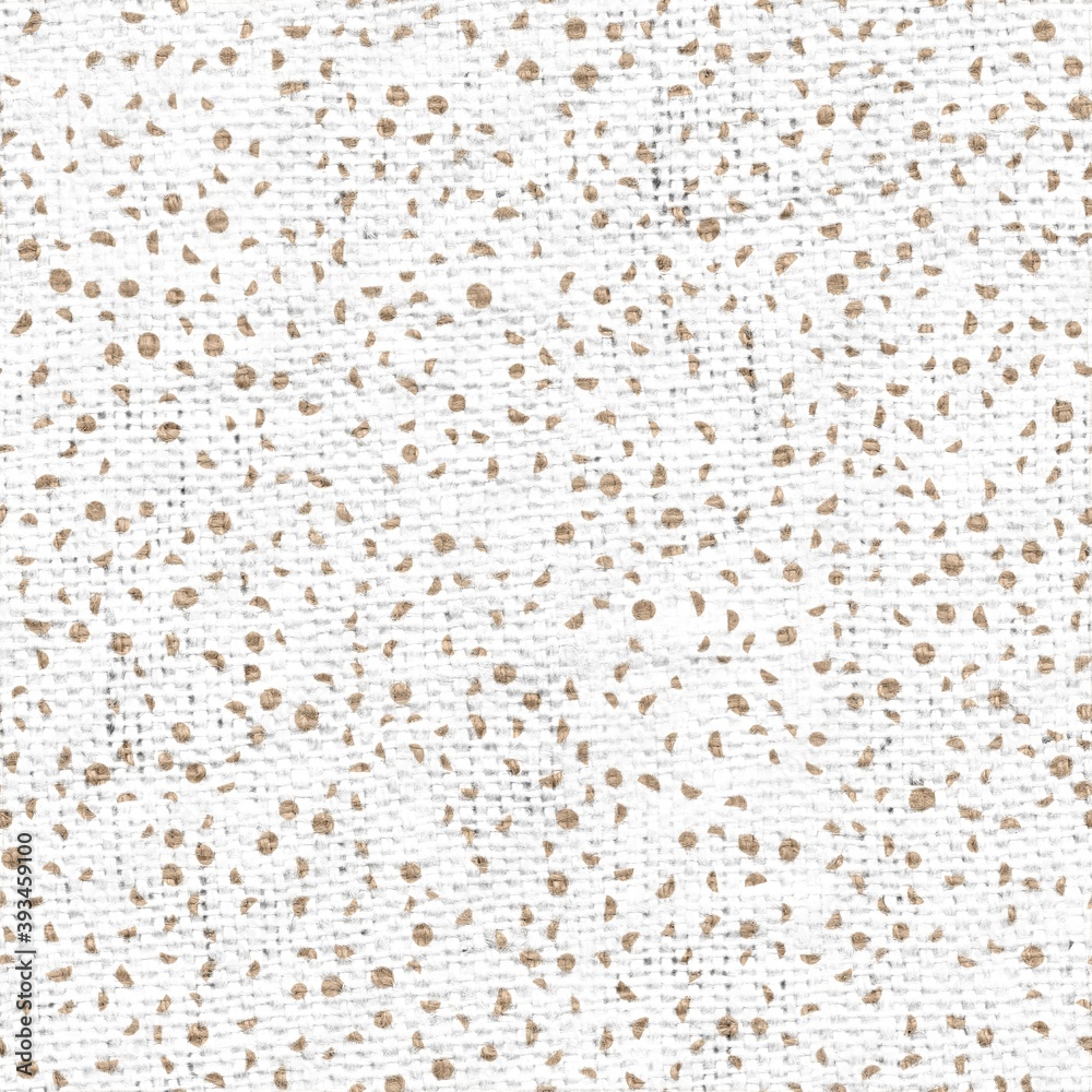 Seamless burlap with white paint pattern overlay. High quality illustration. Real burlap fabric texture with digital pattern on top for print in various surface design uses. Great for interiors. Seamless burlap with white paint pattern overlay. High quality illustration. Real burlap fabric texture with digital pattern on top for print in various surface design uses. Great for interiors.