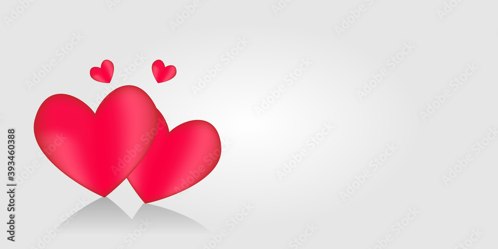 Love background design template for romance celebration design