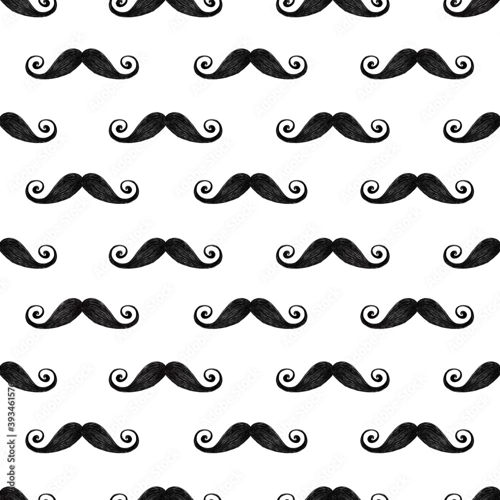 seamless mustache barber pattern design illustration seamless mustache barber pattern design illustration