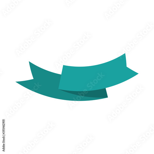 Wallpaper Mural green ribbon decoration ornament creative icon isolated design Torontodigital.ca