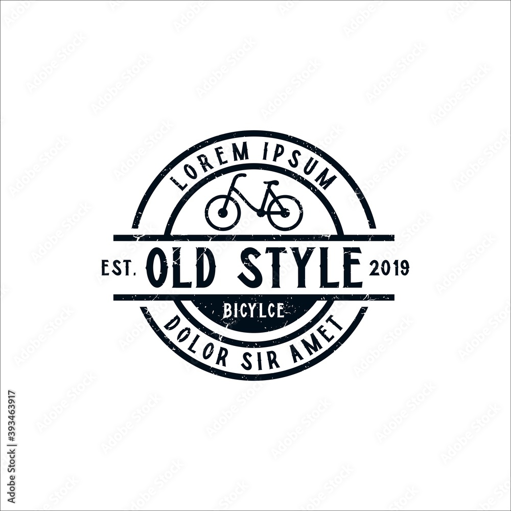 Bicycle Vector Illustration Graphics Design In Vintage Style