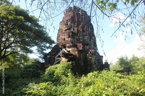 Cambodia.Ta Prom temple is a commune (khum) in Thma Puok District in Banteay Meanchey province in northwest Cambodia. It is located 63 km north of Sisophon and about 20 km east of the Thai border photo