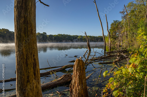 foggy lake in  morning © Jason
