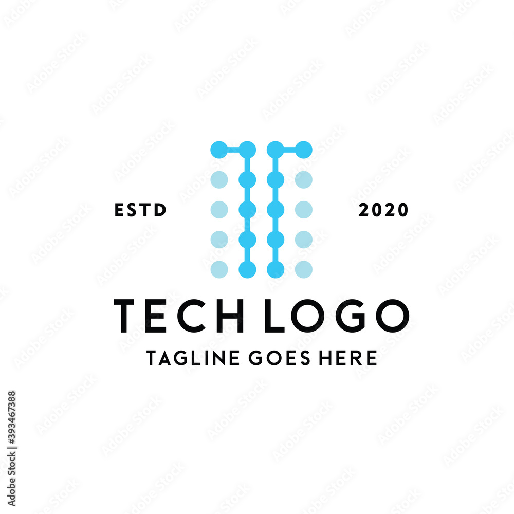 Digital Pixel Technology Logo design Vector Digital Pixel Technology Logo design Vector