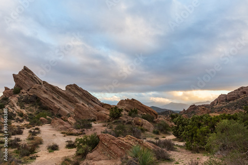 desert sunset at Vasquez Rocks, California © Attila Adam