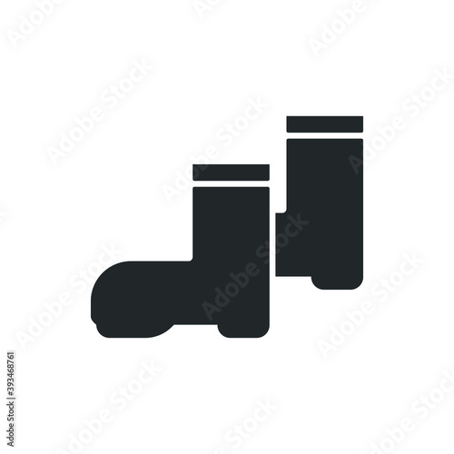 gumboots rubber boot icon vector illustration