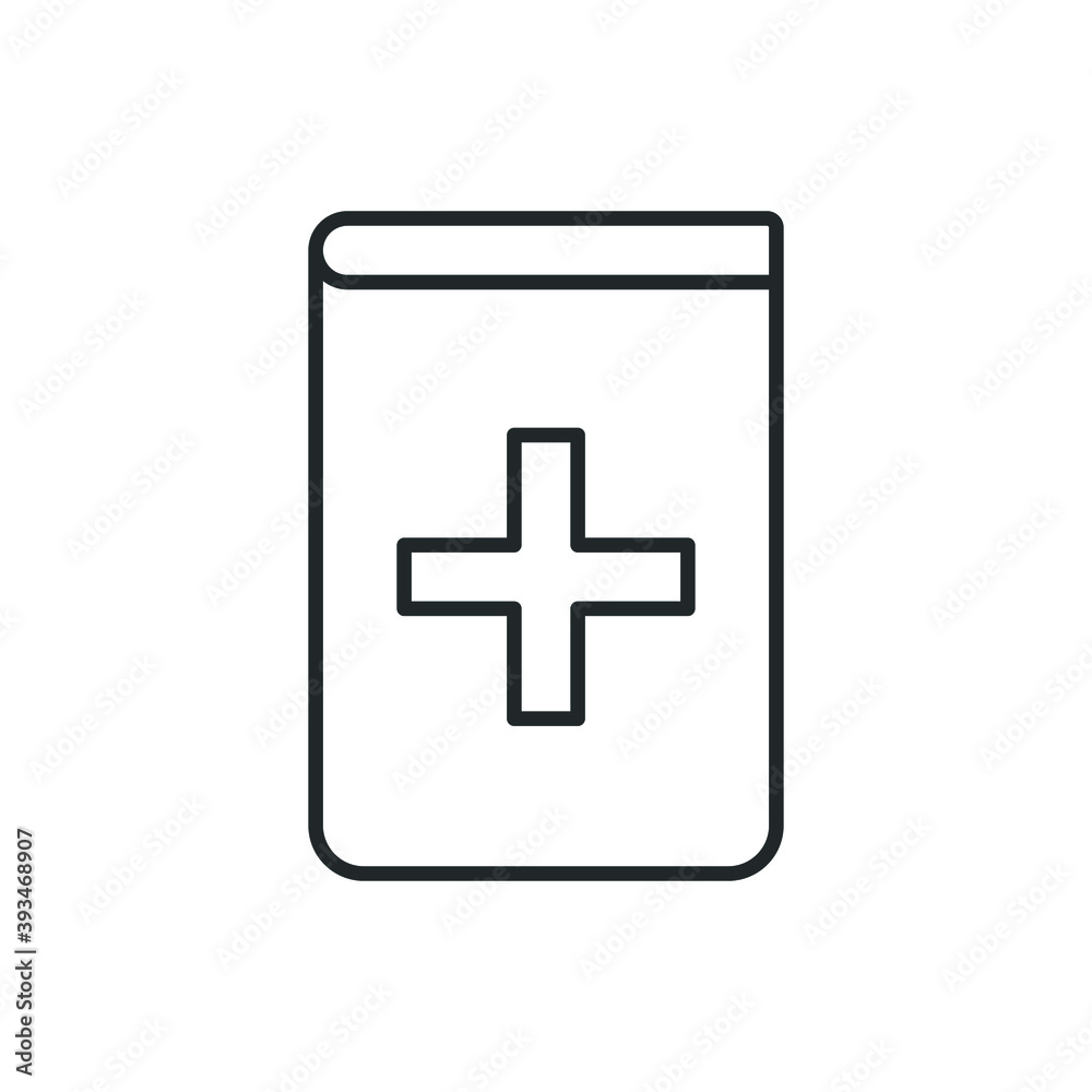 medical book icon vector illustration medical book icon vector illustration