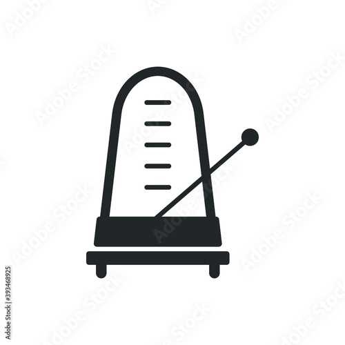 metronome tool icon vector illustration