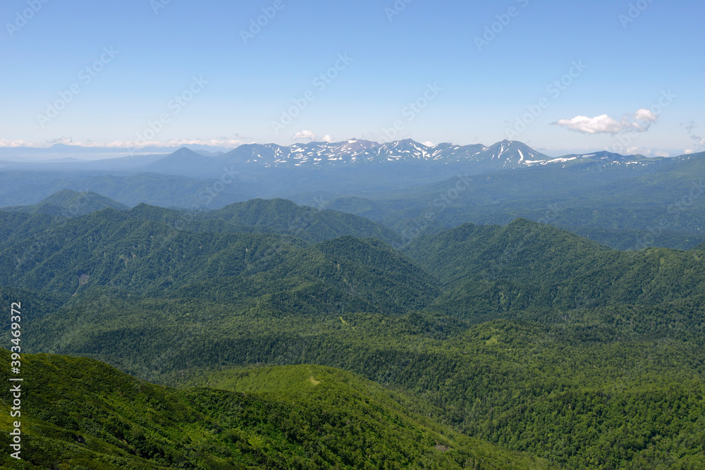 ニペソツ山から見た十勝岳方面（北海道・ニペソツ山）
