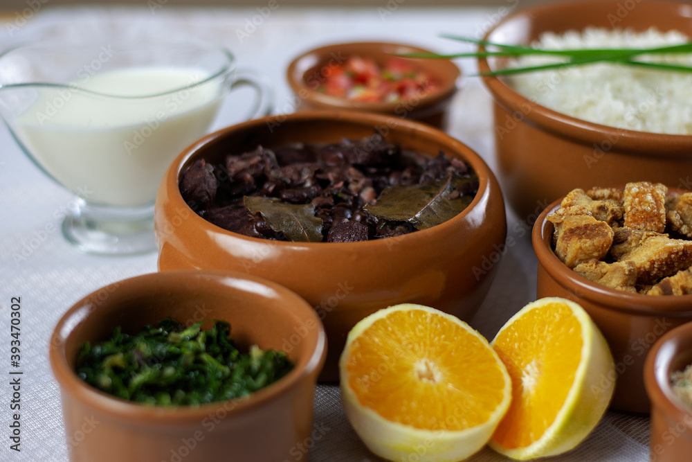 Feijoada with coconut milk - typical Brazilian food Feijoada with coconut milk - typical Brazilian food