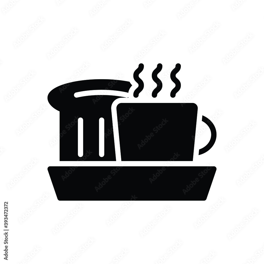 Black solid icon for breakfast Black solid icon for breakfast