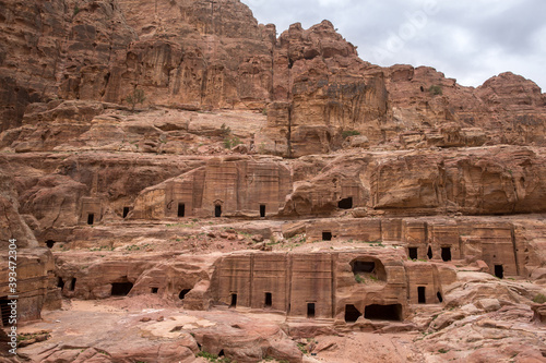 Ruins of the ancient city of Petra, Bedouin caves