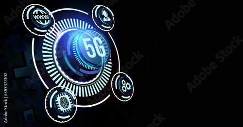 Internet  business  Technology and network concept. The concept of 5G network  high-speed mobile Internet  new generation networks