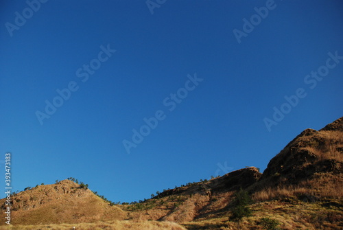 Hills around Fatucama Peninsula in Dili, Timor-Leste photo
