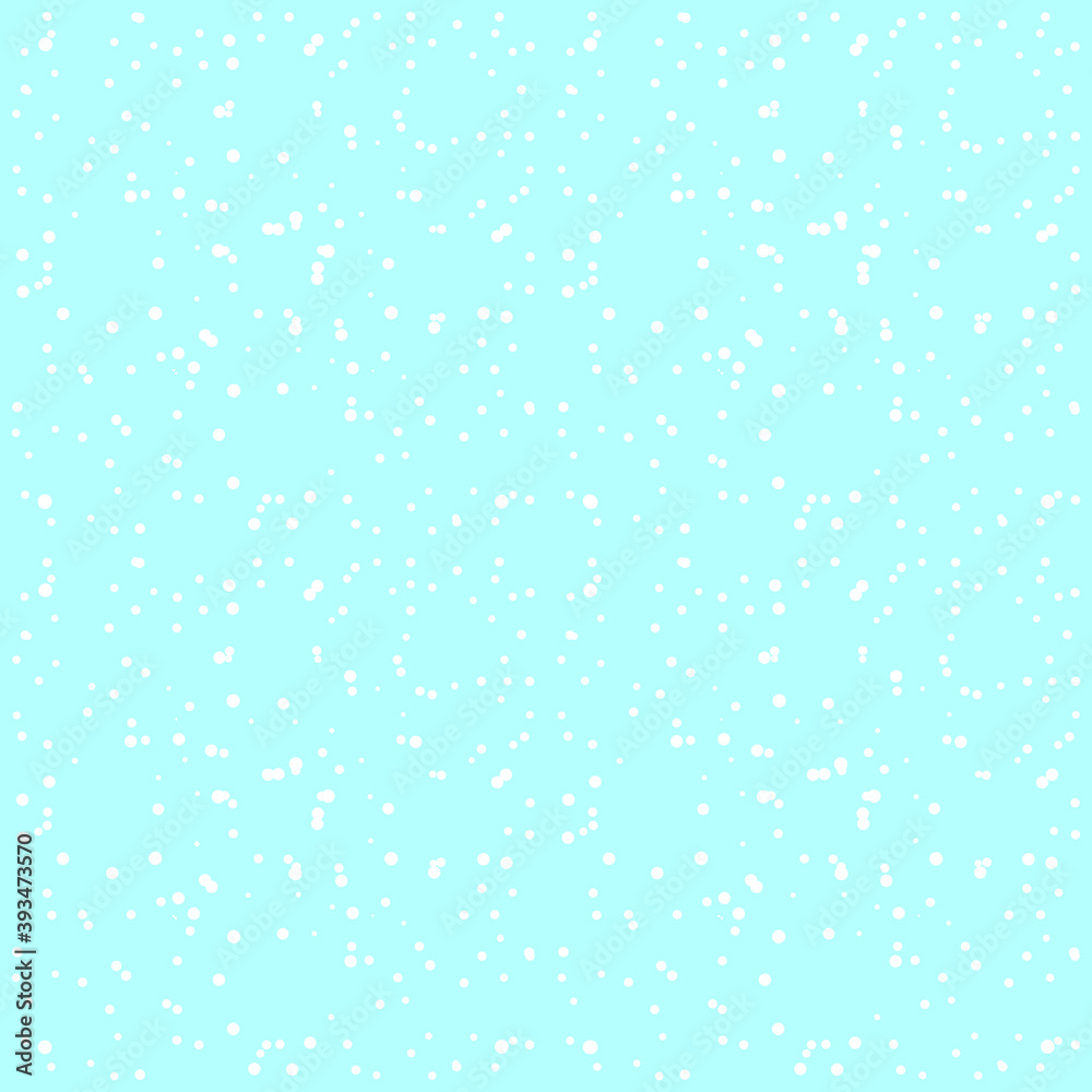 White snow falling, winter seamless pattern, poster design template, vector illustration