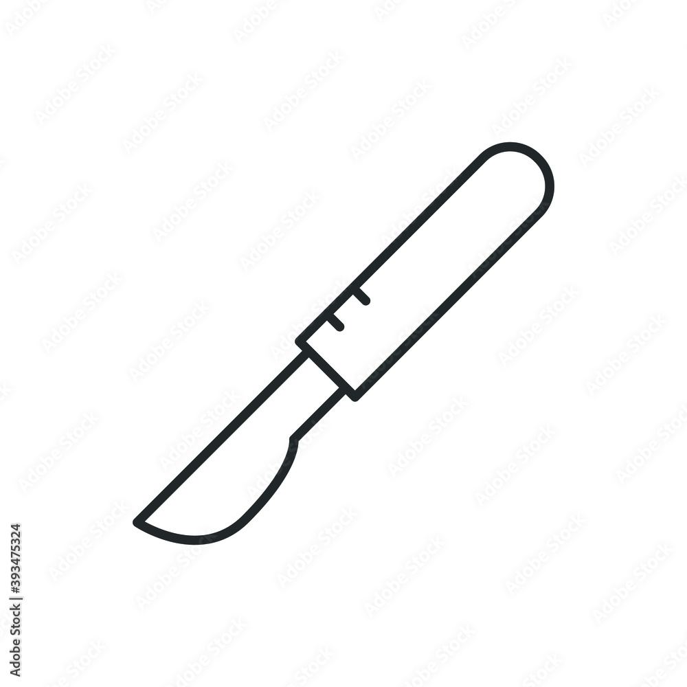 scalpel surgery knife icon vector illustration scalpel surgery knife icon vector illustration